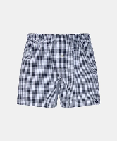 Slim Fit Cotton Broadcloth Check Boxers