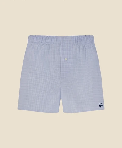 Slim Fit Cotton Broadcloth Windowpane Boxers
