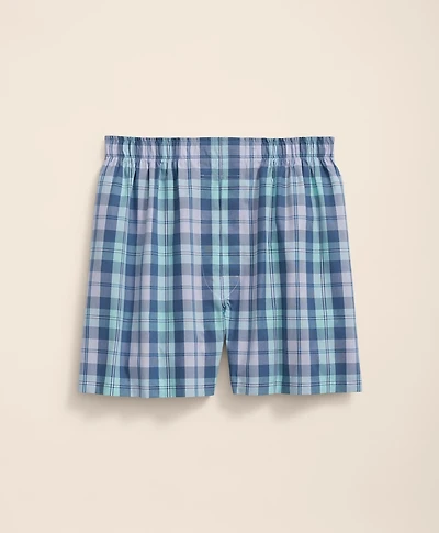 Cotton Broadcloth Bold Plaid Boxers