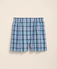 Cotton Broadcloth Bold Plaid Boxers