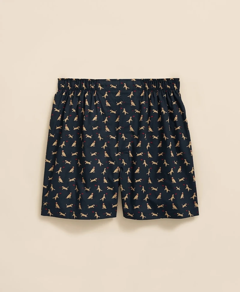 Cotton Broadcloth Dog & Frisbee Boxers