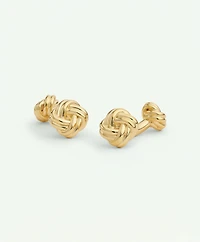 Sterling Silver Gold-Plated Knot Cufflinks
