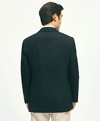 Classic Fit Stretch Wool Hopsack Blazer