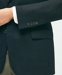 Traditional Fit Stretch Wool Hopsack Blazer
