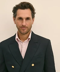 Classic Fit Stretch Wool Double-Breasted 1818 Blazer