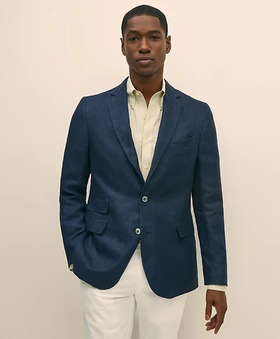 Classic Fit Linen Sport Coat Herringbone