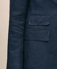 Classic Fit Linen Sport Coat Herringbone