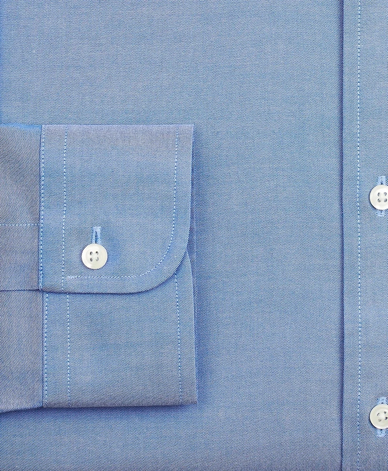 Stretch Supima<sup>®</sup> Cotton Non-Iron Pinpoint Oxford Button-Down Collar Dress Shirt