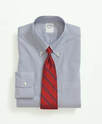 Stretch Supima<sup>®</sup> Cotton Non-Iron Pinpoint Oxford Button-Down Collar, Candy Stripe Dress Shirt