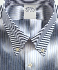 Stretch Supima<sup>®</sup> Cotton Non-Iron Pinpoint Oxford Button-Down Collar, Candy Stripe Dress Shirt