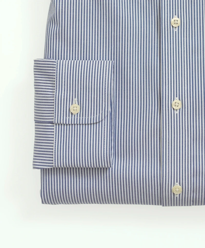 Stretch Supima<sup>®</sup> Cotton Non-Iron Pinpoint Oxford Button-Down Collar, Candy Stripe Dress Shirt
