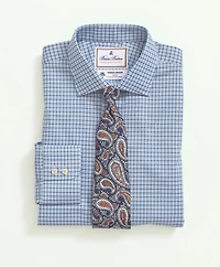 Brooks Brothers X Thomas Mason<sup>®</sup> Cotton Poplin English Collar, Check Dress Shirt