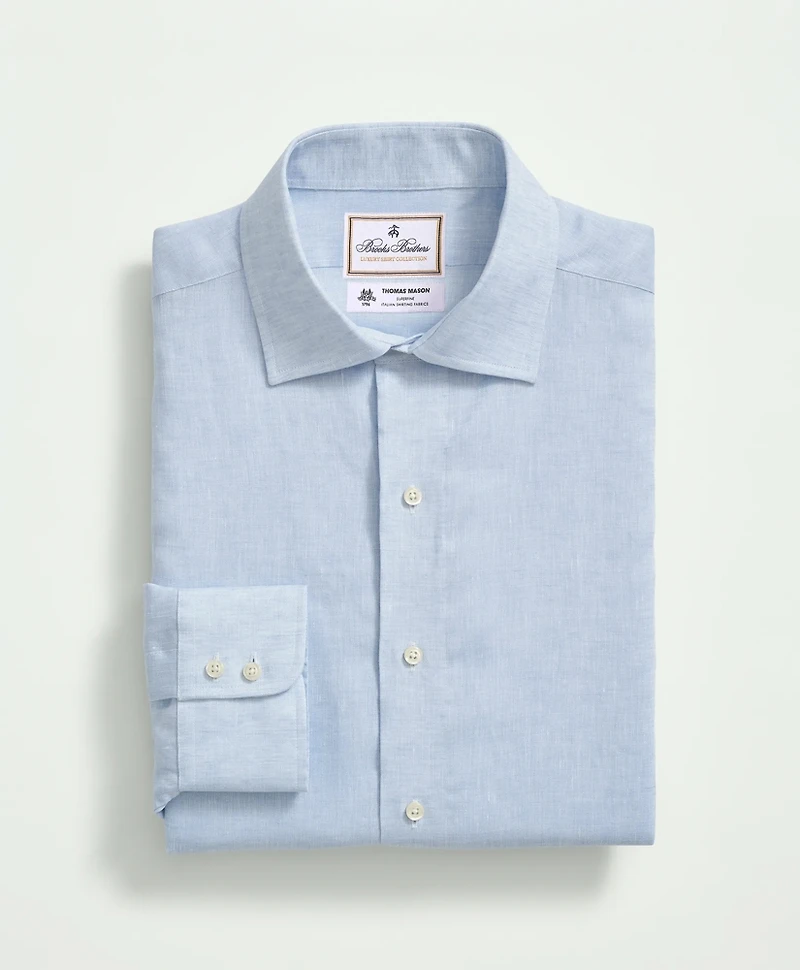Brooks Brothers X Thomas Mason<sup>®</sup> Linen Poplin English Spread Collar