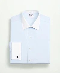 Stretch Supima<sup>®</sup> Cotton Non-Iron Pinpoint Oxford Contrast Ainsley Collar Dress Shirt