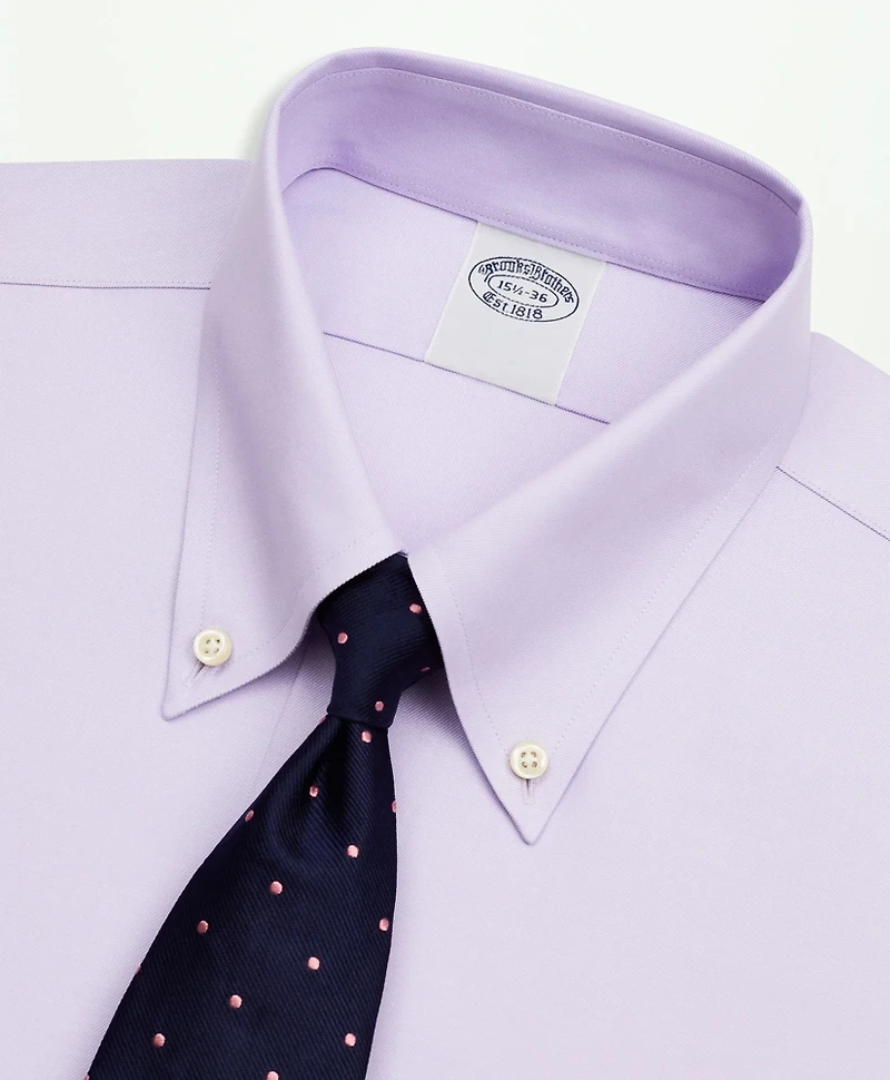 Stretch Supima<sup>®</sup> Cotton Non-Iron Twill Button-Down Collar Dress Shirt