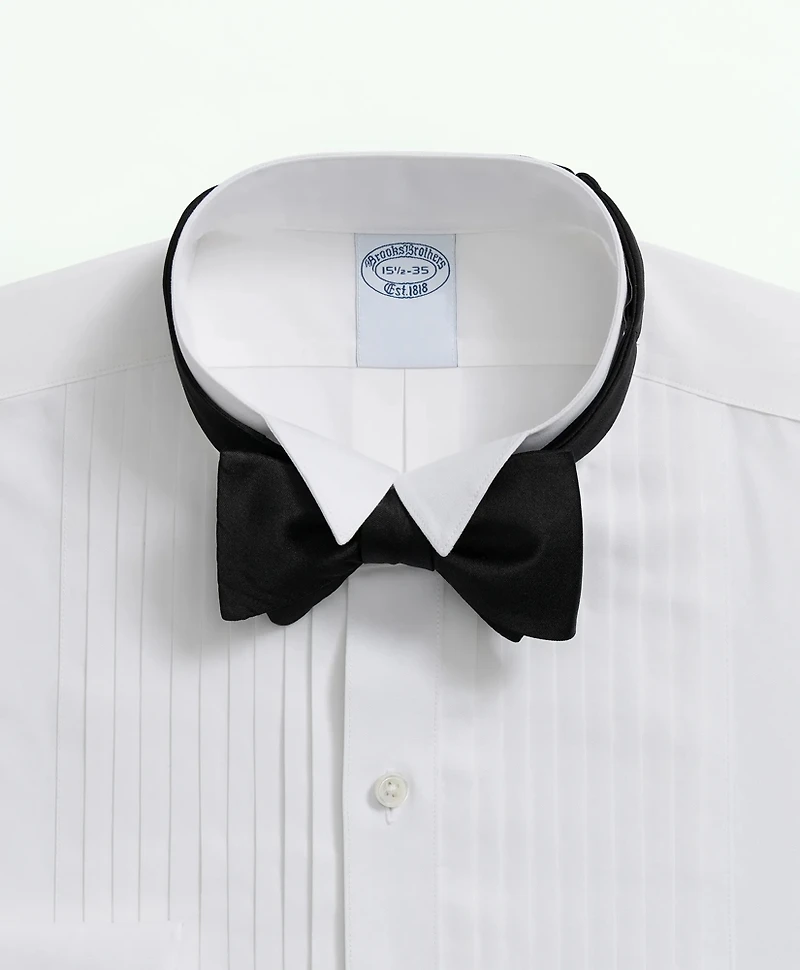Stretch Supima<sup>®</sup> Cotton Broadcloth Wing Collar, Tuxedo Shirt