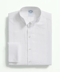 Stretch Supima<sup>®</sup> Cotton Broadcloth Wing Collar, Tuxedo Shirt