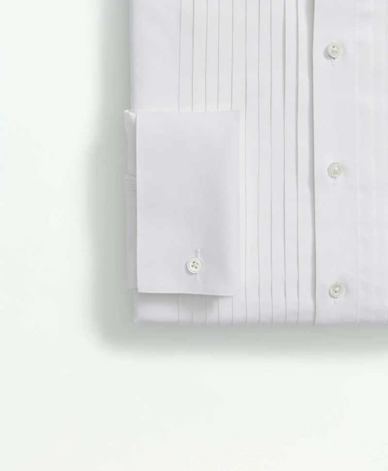 Stretch Supima<sup>®</sup> Cotton Broadcloth Wing Collar, Tuxedo Shirt
