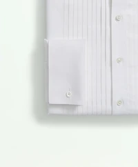 Stretch Supima<sup>®</sup> Cotton Broadcloth Wing Collar, Tuxedo Shirt