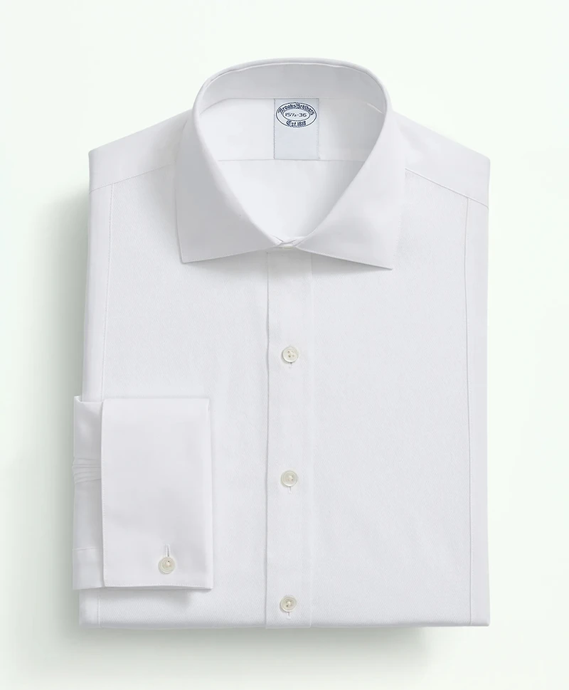 Supima<sup>®</sup> Cotton Poplin English Collar, Pique Bib Tuxedo Shirt