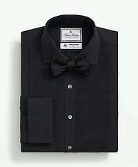 Brooks Brothers X Thomas Mason<sup>®</sup> Cotton English Collar, Swiss Pleat Front Tuxedo Shirt