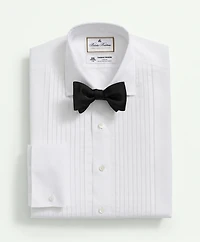 Brooks Brothers X Thomas Mason<sup>®</sup> Cotton-Linen English Collar, Pleat Front Tuxedo Shirt