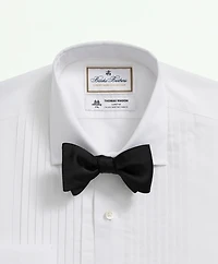 Brooks Brothers X Thomas Mason<sup>®</sup> Cotton-Linen English Collar, Pleat Front Tuxedo Shirt