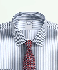 Brooks Brothers Explorer Collection Non-Iron Twill Ainsley Collar, Stripe Dress Shirt