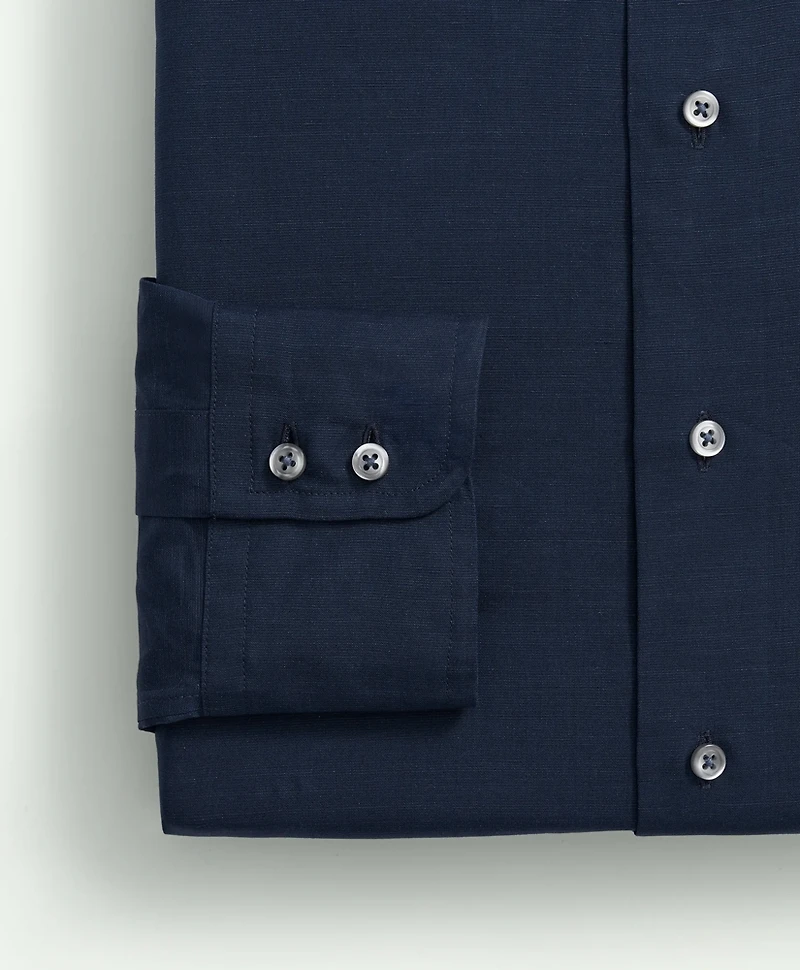 Brooks Brothers X Thomas Mason<sup>®</sup> Cotton-Linen English Collar, Dress Shirt