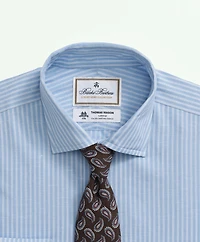 Brooks Brothers X Thomas Mason<sup>®</sup> Cotton-Linen English Collar, Stripe Dress Shirt