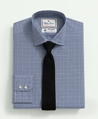 Brooks Brothers X Thomas Mason<sup>®</sup> Cotton Poplin English Collar, Glen Plaid Dress Shirt