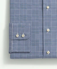 Brooks Brothers X Thomas Mason<sup>®</sup> Cotton Poplin English Collar, Glen Plaid Dress Shirt
