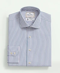 Brooks Brothers X Thomas Mason<sup>®</sup> Cotton Poplin English Collar, Multi Striped Dress Shirt
