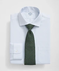 Stretch Supima<sup>®</sup> Cotton Non-Iron English Spread Collar, Micro-Grid Dress Shirt