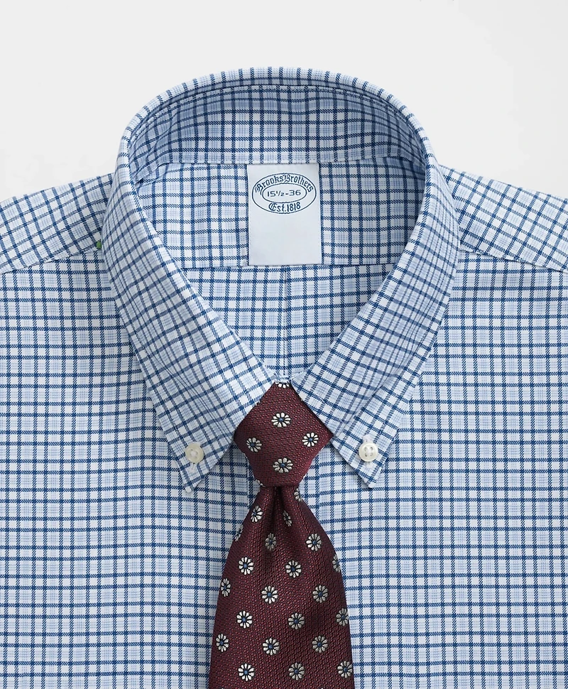 Stretch Supima<sup>®</sup> Cotton Non-Iron Twill Polo Button Down Collar