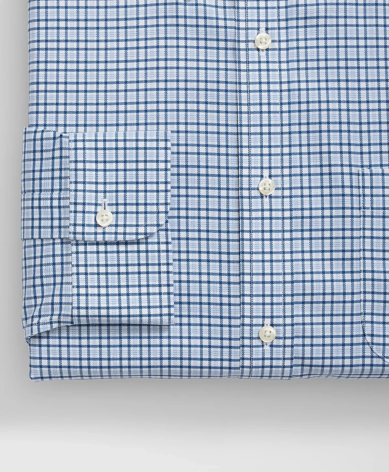 Stretch Supima<sup>®</sup> Cotton Non-Iron Twill Polo Button Down Collar