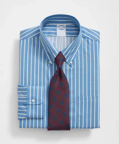 Stretch Supima<sup>®</sup> Cotton Non-Iron Twill Polo Button Down Collar