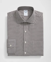 Stretch Supima<sup>®</sup> Cotton Non-Iron English Spread Collar, Gingham Dress Shirt