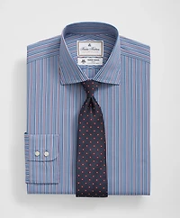 Brooks Brothers X Thomas Mason<sup>®</sup> Cotton English Collar, Multi-Striped Dress Shirt