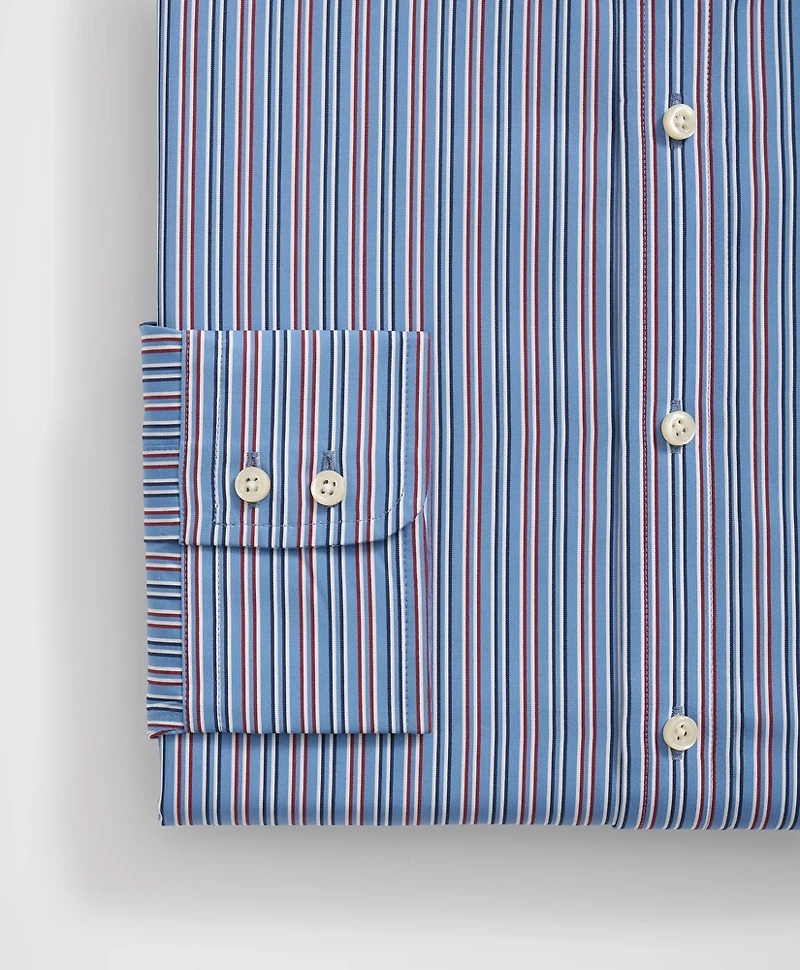 Brooks Brothers X Thomas Mason<sup>®</sup> Cotton English Collar, Multi-Striped Dress Shirt