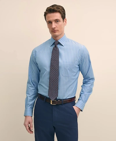 Stretch Supima<sup>®</sup> Cotton Non-Iron Royal Oxford Ainsley Collar