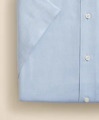 Stretch Supima<sup>®</sup> Cotton Non-Iron Ainsley Collar, Short-Sleeve Dress Shirt