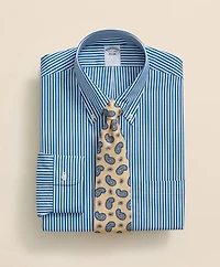 Pure Supima<sup>®</sup> Cotton Regular-Finish Polo Button Down Collar, Candy Stripe Dress Shirt