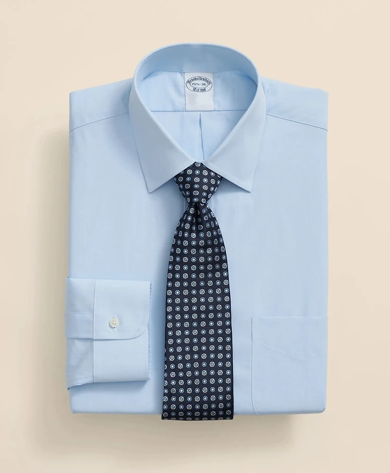 Pure Supima<sup>®</sup> Cotton Regular-Finish Ainsley Collar, Dress Shirt