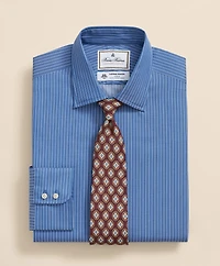 Brooks Brothers x Thomas Mason<sup>®</sup> Cotton Poplin Ainsley Collar, Striped Dress Shirt