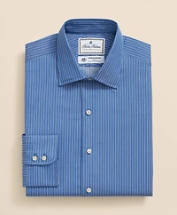 Brooks Brothers x Thomas Mason<sup>®</sup> Cotton Poplin Ainsley Collar, Striped Dress Shirt