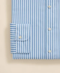 Egyptian Cotton Broadcloth Ainsley Collar, Ground Stripe Dress Shirt