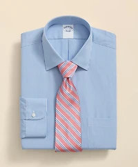 Pure Supima<sup>®</sup> Cotton Regular-Finish, Ainsley Collar Micro Check Dress Shirt