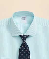 Pure Supima<sup>®</sup> Cotton Regular-Finish, English Spread Collar Striped Dress Shirt