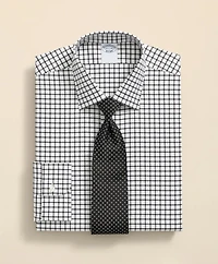 Stretch Supima<sup>®</sup> Cotton Non-Iron Twill Ainsley Collar, Windowpane Dress Shirt